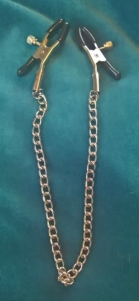 Rubber Tip Chained Nipple Clamps